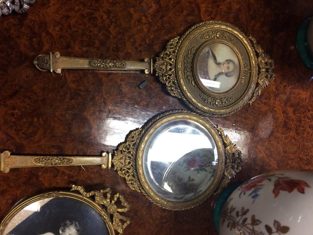 2 miroirs with ivory